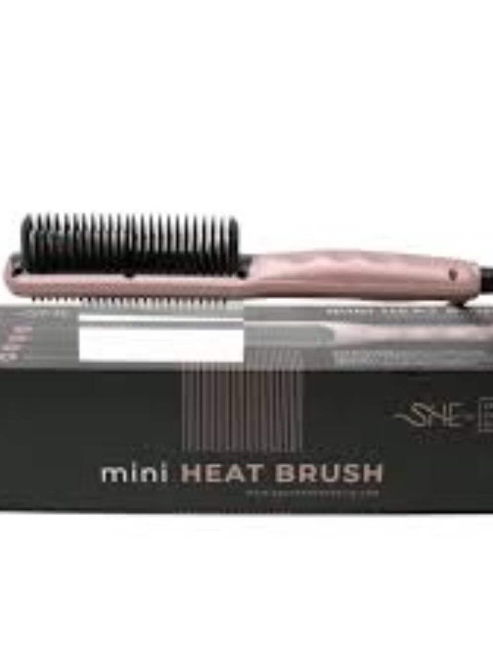SHE by Beyond the Beauty Mini Heat Brush ~PINK Rose Gold~ Brand New in Box